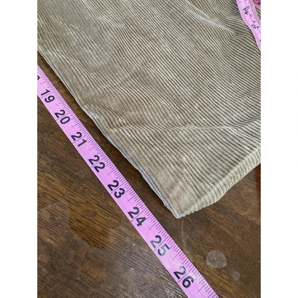 Burberry London Pants Mens 40 Brown‎ Corduroy Pleated Front Casual Trousers